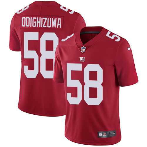 Nike New York Giants #58 Owa Odighizuwa Red Alternate NFL Vapor Untouchable Limited Jersey,We sell and wholesale Nike New York Giants #58 Owa Odighizuwa Red Alternate NFL Vapor Untouchable Limited Jersey on line form chian!
